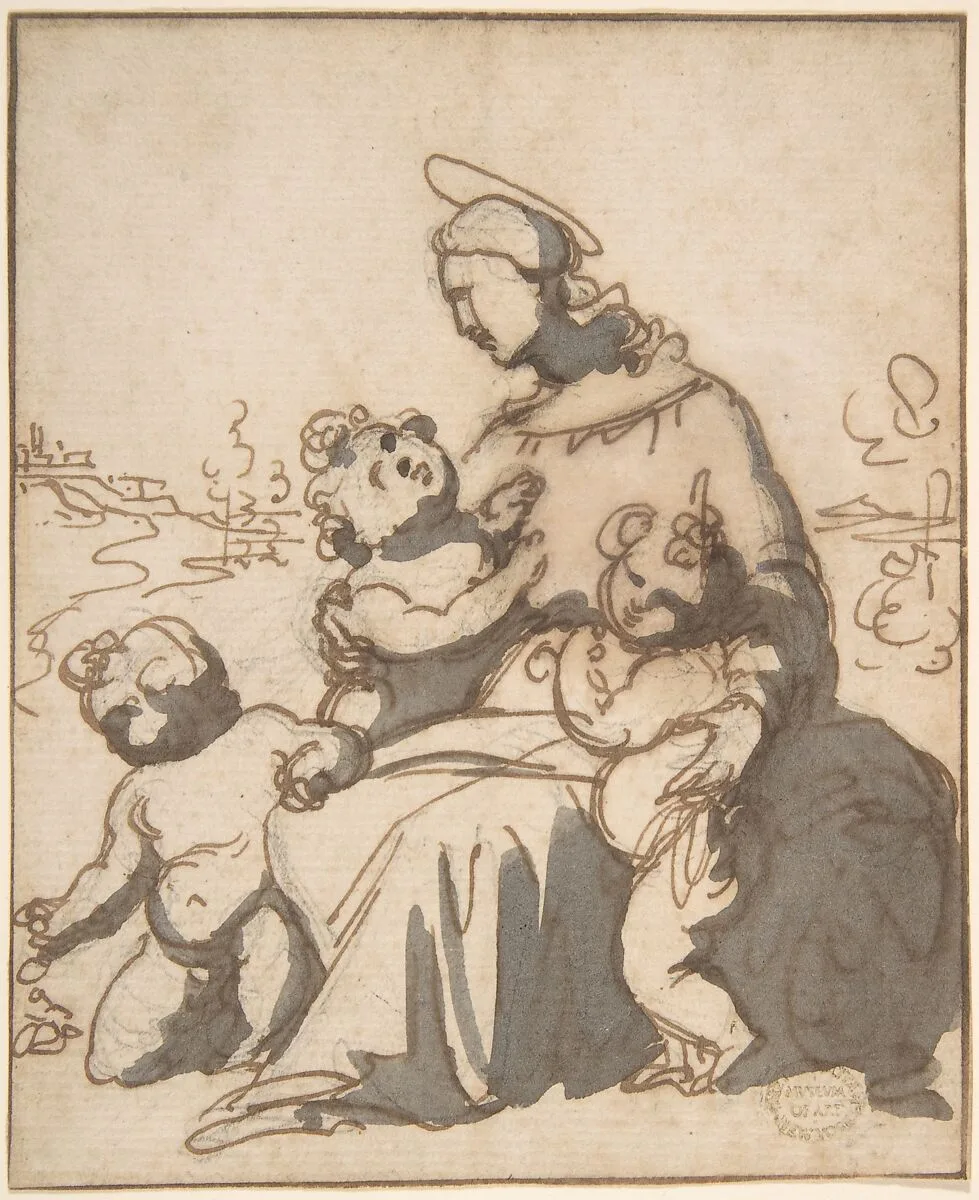 Madonna and Children — Anonymous, Italian, 16th century
