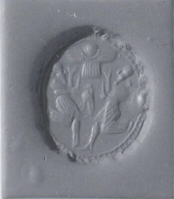 Stamp seal (scaraboid) with cultic scene