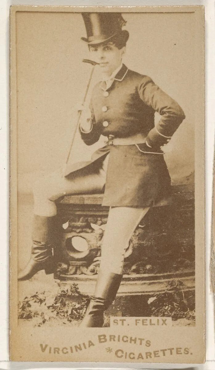 St. Felix, from the Actors and Actresses series (N45, Type 1) for Virginia Brights Cigarettes — Allen & Ginter