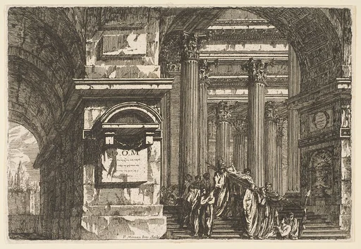 Funerary Scene in a Temple