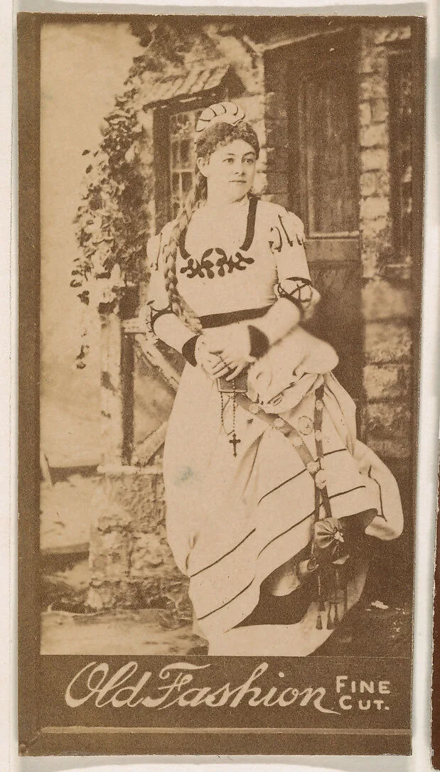 Actress with long braid, from the Actresses series (N664) promoting Old Fashion Fine Cut Tobacco — Unknown