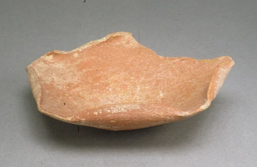 Dish with a folded rim