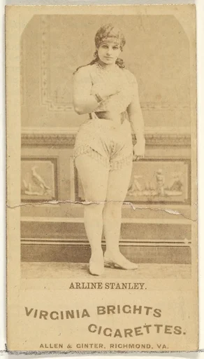 Arline Stanley, from the Actors and Actresses series (N45, Type 1) for Virginia Brights Cigarettes