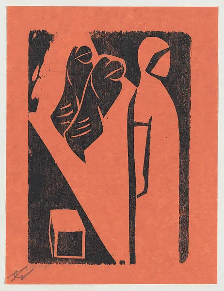 'Aristocrat', three figures, from the folio '13 Grabados' — David Alfaro Siqueiros