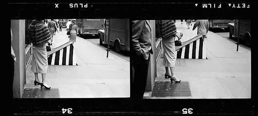 [7 Views of Pedstrians on Sidewalk, Possibly New York City]