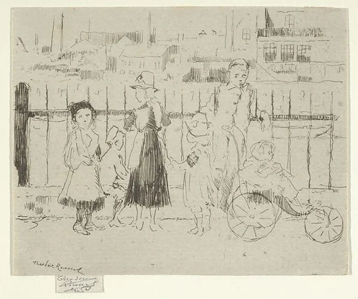 Events Over the Railings, Chelsea Embankment