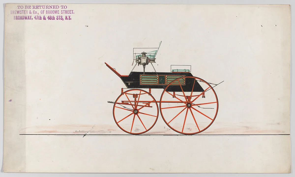 Design for Game Wagon (unnumbered) — Brewster & Co.