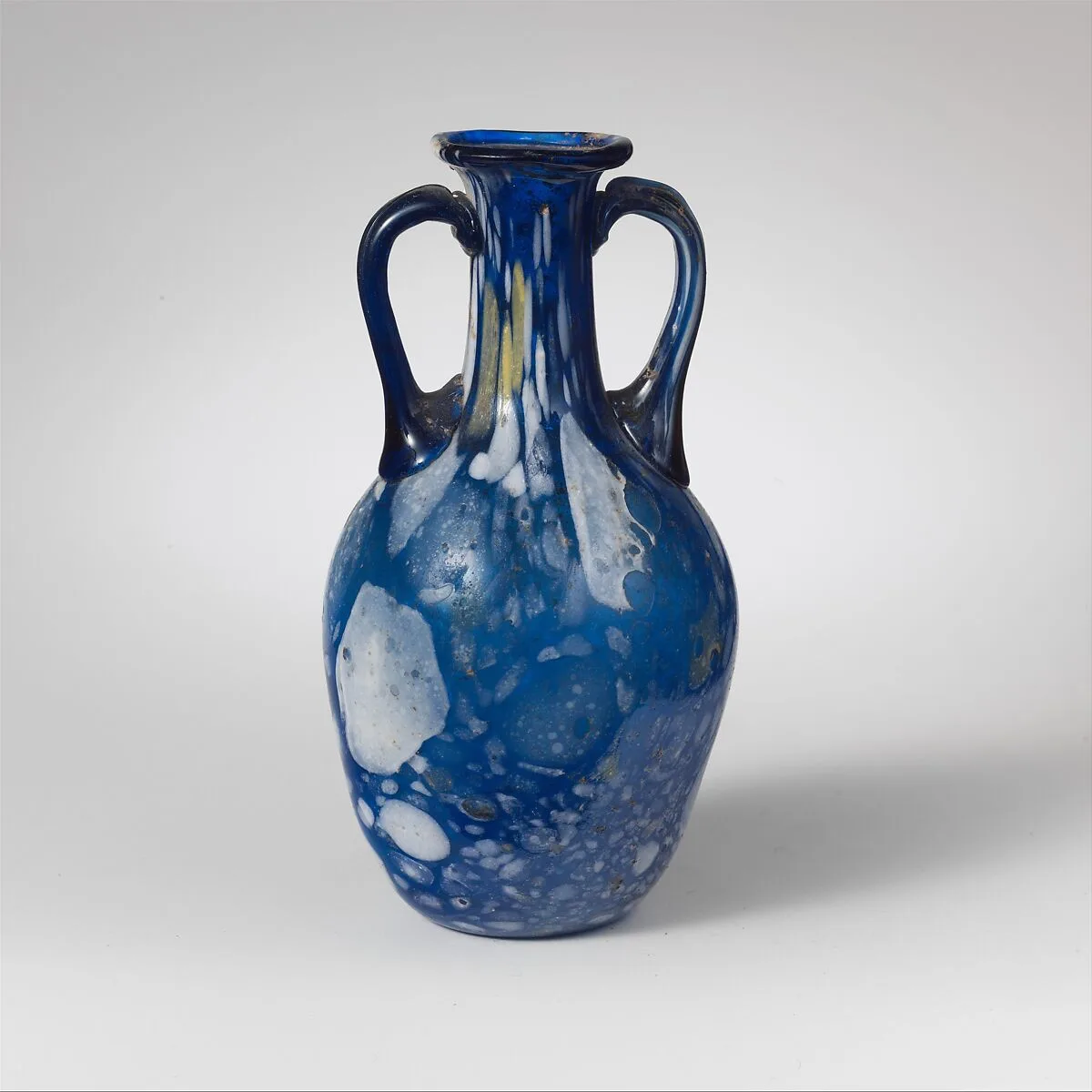 Glass two-handled bottle (amphora) — Unknown
