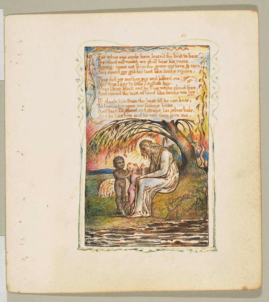 Songs of Innocence: The Little Black Boy (second plate) — William Blake