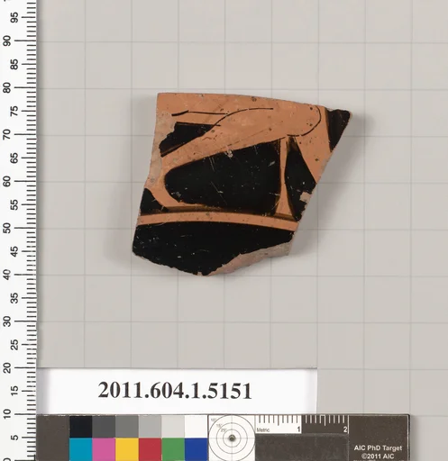 Terracotta fragment of a kylix (drinking cup)