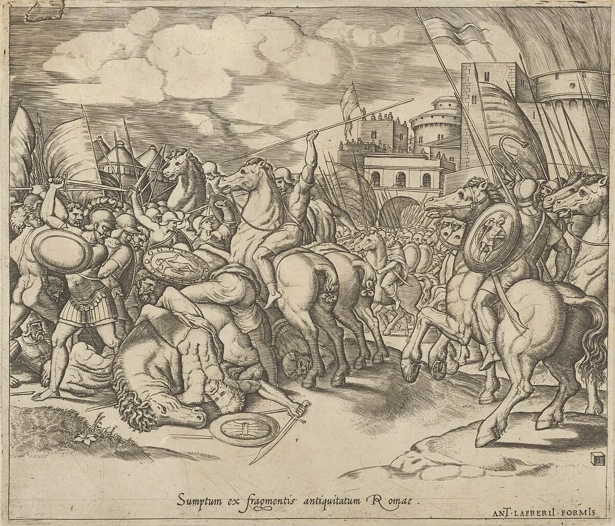 Speculum Romanae Magnificentiae: The Victory of Scipio — Master of the Die|Raphael (Raffaello Sanzio or Santi)|Antonio Lafreri