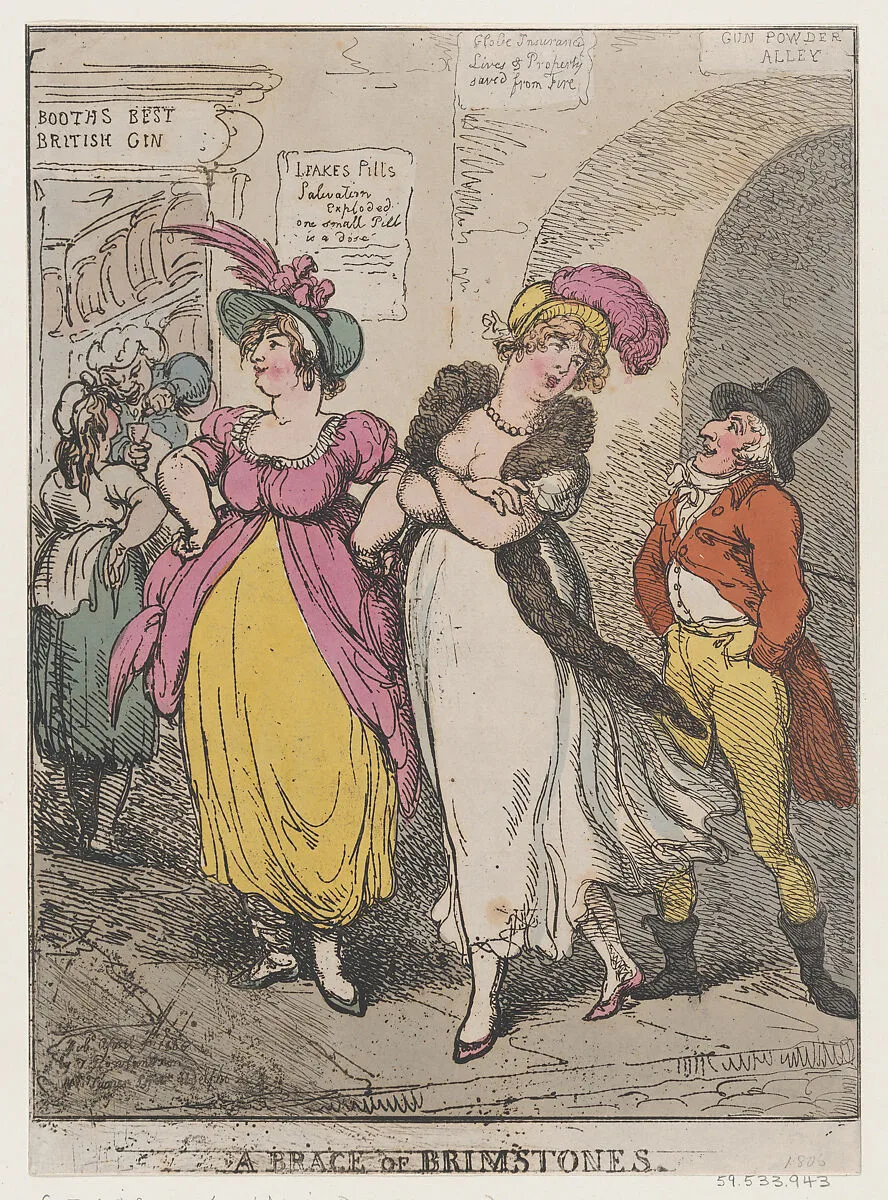 A Brace of Brimstones — Thomas Rowlandson