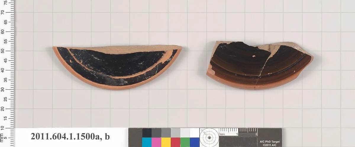 Terracotta fragments of kylikes (drinking cups) — Unknown