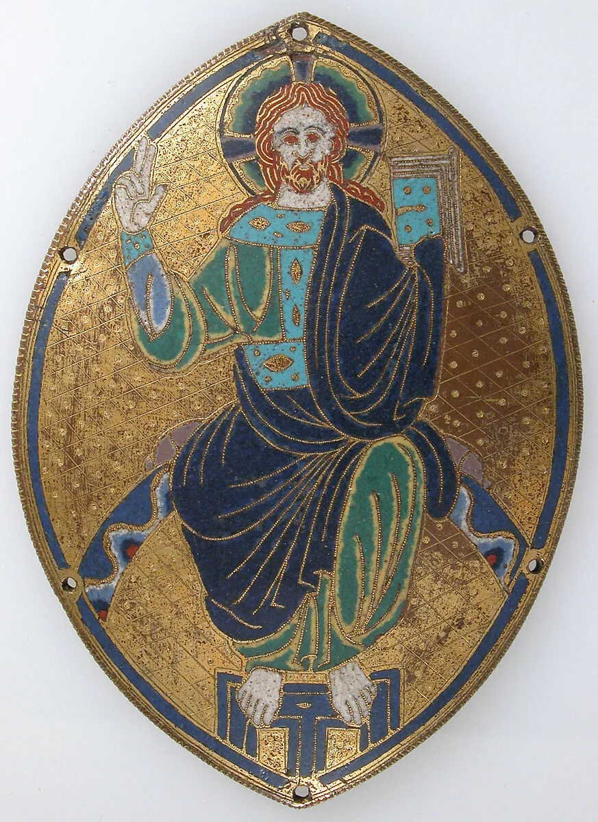 Plaque with Christ Blessing — Unknown