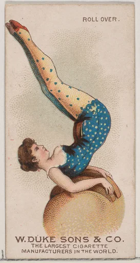 Roll Over, from the Gymnastic Exercises series (N77) for Duke brand cigarettes