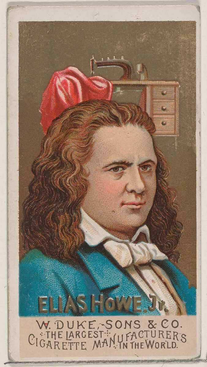 Elias Howe, Jr., from the series Great Americans (N76) for Duke brand cigarettes — W. Duke, Sons & Co.