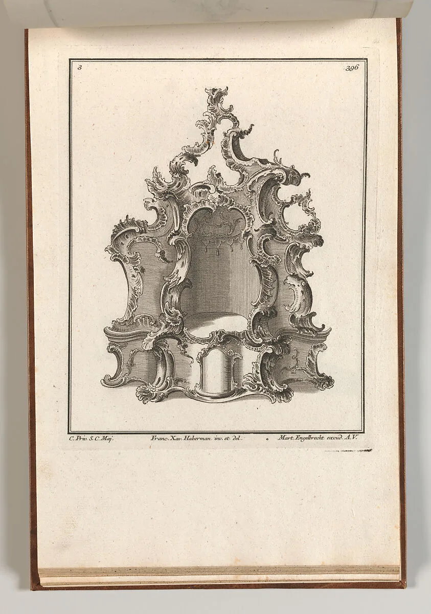 Design for a Tabernacle, Plate 3 from the series 'Tabernacle' — Franz Xavier Habermann|Martin Engelbrecht