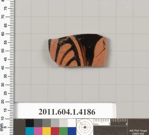 Terracotta fragment of a kylix (drinking cup)