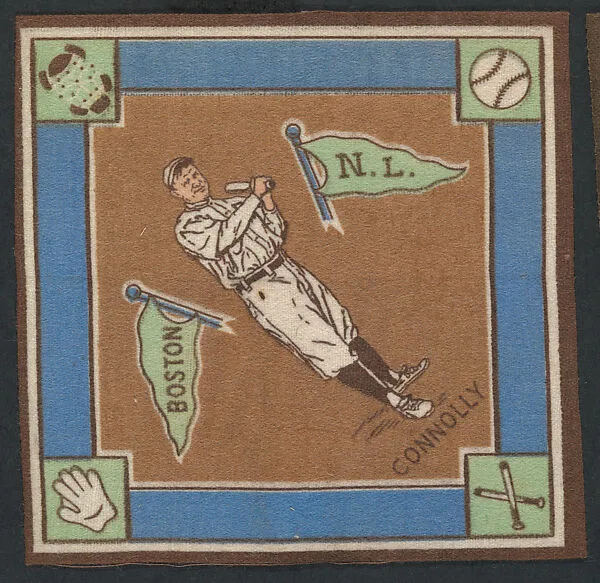 Joe Connolly, Boston, National League from Baseball Players Felt Blanket series (B18) — Unknown