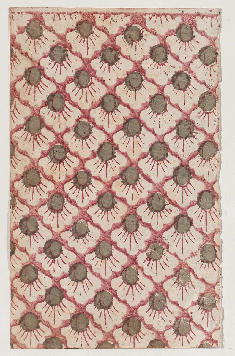 Sheet with overall pattern of petals — Anonymous