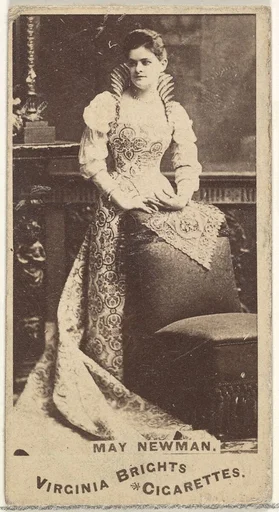 May Newman, from the Actors and Actresses series (N45, Type 1) for Virginia Brights Cigarettes