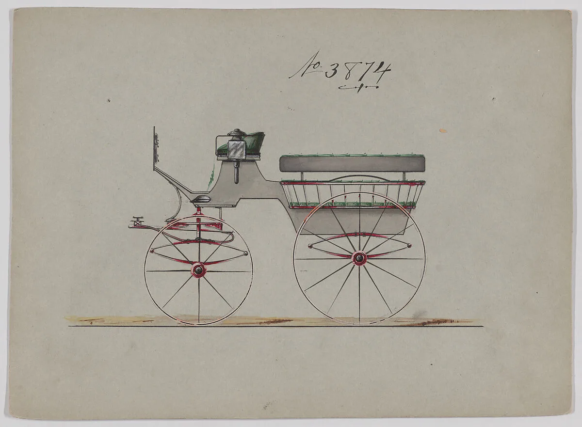 Design for Omnibus or Wagonette, no. 3874 — Brewster & Co.