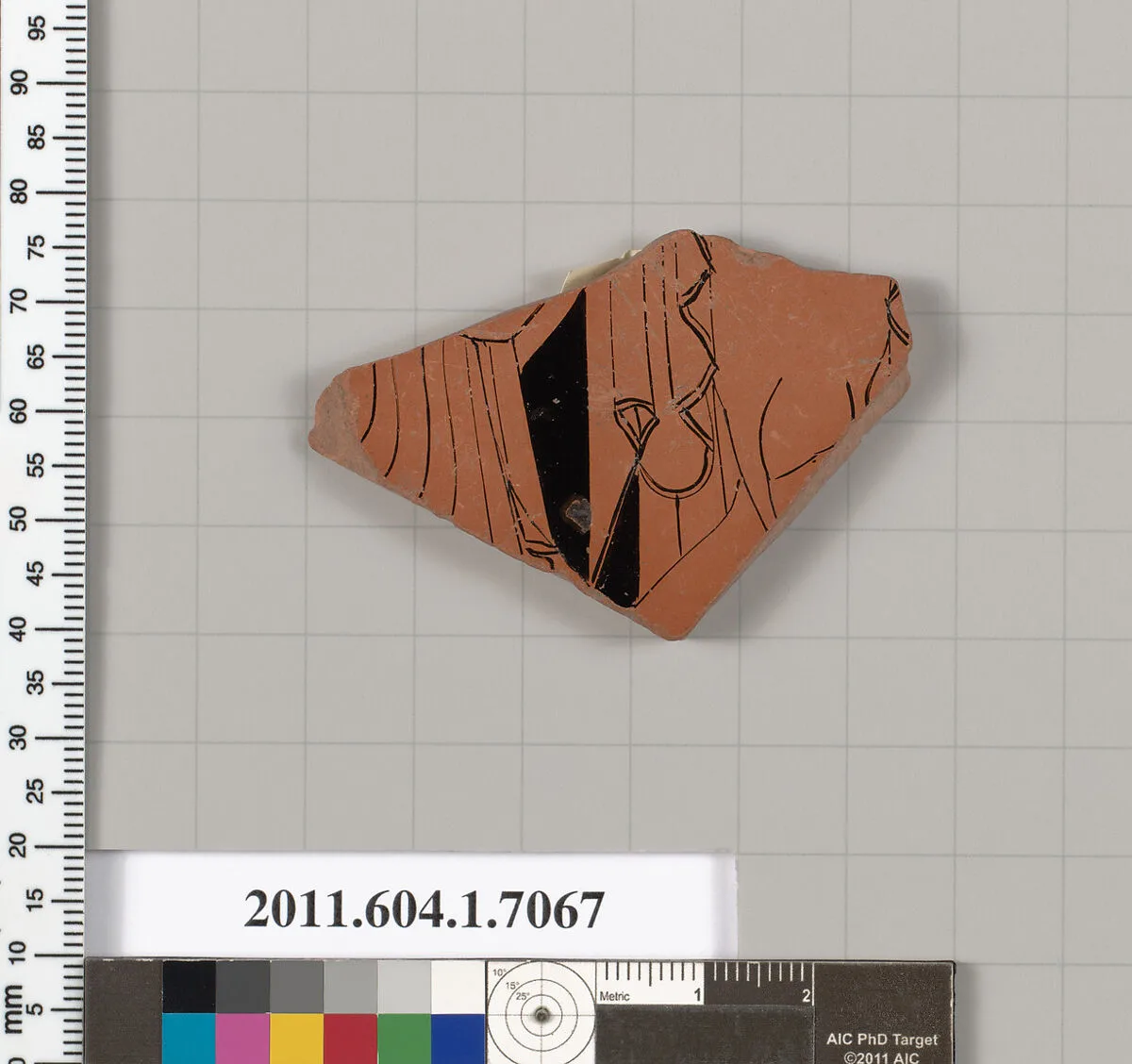 Terracotta fragment of a kylix (drinking cup) — Unknown