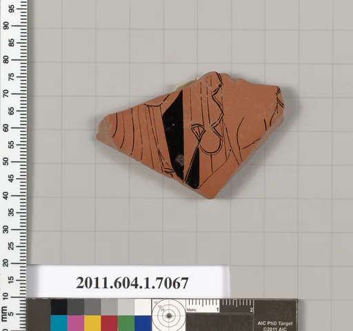 Terracotta fragment of a kylix (drinking cup)