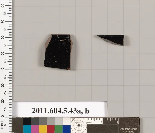 Terracotta rim fragments of kylikes (drinking cups)