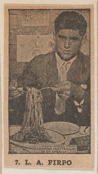 L. A. Firpo, Champion Heavyweight of So. America, strip card (W511) — Unknown