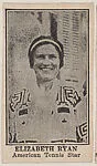 Elizabeth Ryan, American Tennis Star from Athletes strip card set (W590) — Unknown