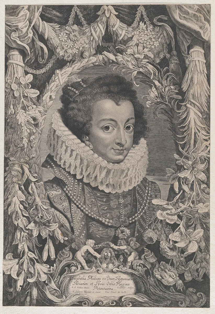 Portrait of Elisabeth of Bourbon, Queen of Spain — Pieter Soutman|Jacob Louys|Peter Paul Rubens|Elisabeth, Queen of Spain