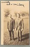 [Two School Friends of Walker Evans, Loomis Institute, Windsor, Connecticut]