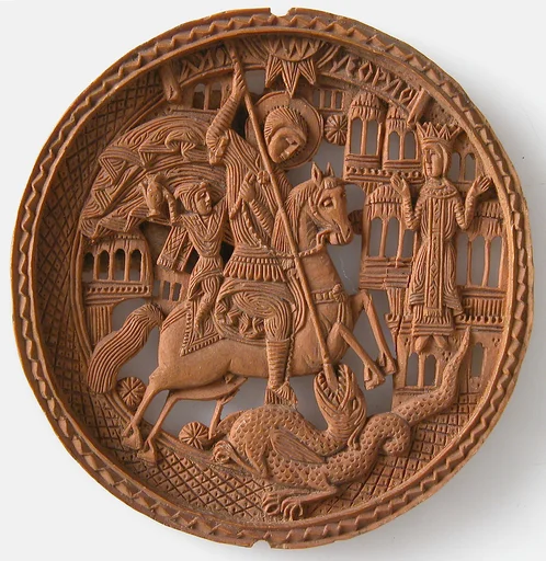Medallion, St. George Slaying The Dragon