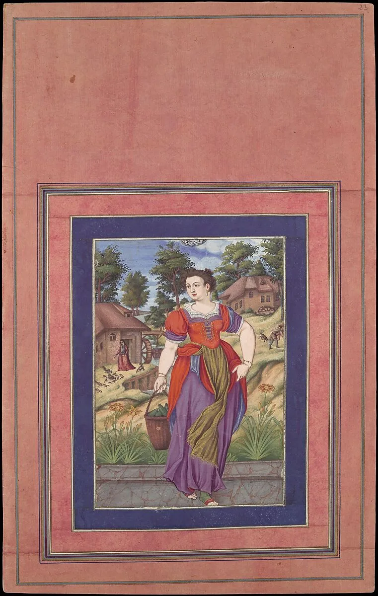 "Summer, from a Series of the Four Seasons", Folio from the Davis Album — 'Ali Quli Jabbadar