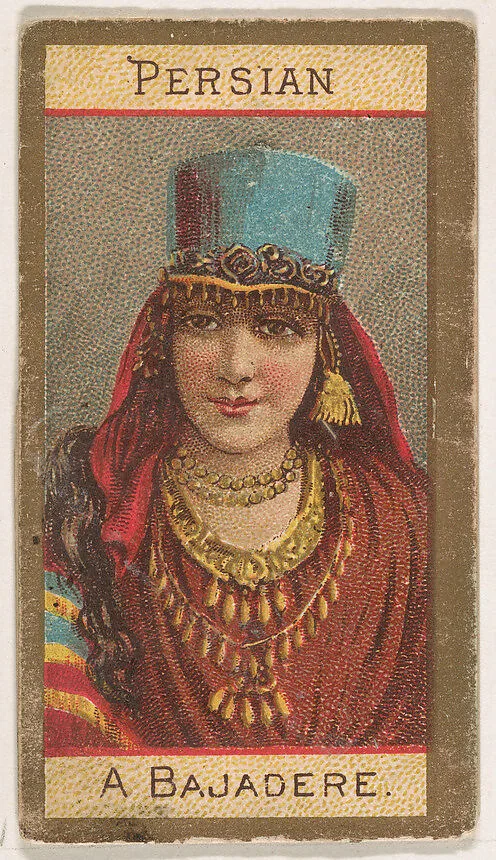 Persian, A Bajadere, from Types of Nationalities (N240) issued by Kinney Bros. — Kinney Brothers Tobacco Company