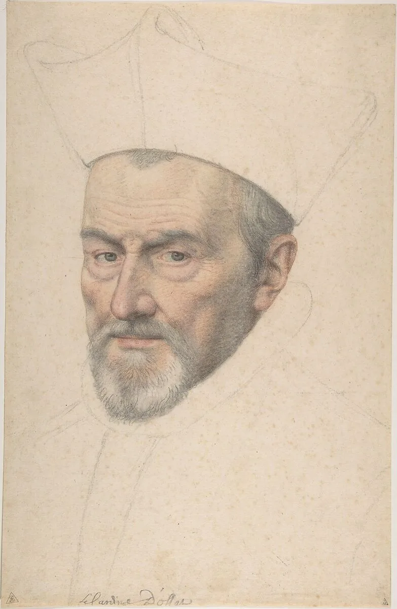 Portrait of cardinal d'Ossat — Pierre Dumonstier|Daniel Dumonstier|Anonymous, French, 16th century