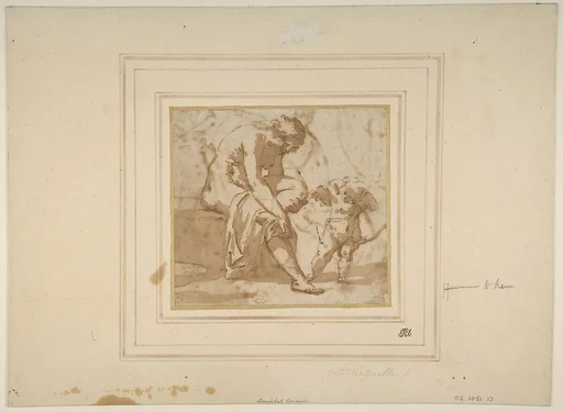 Venus Leaving the Bath, and Cupid