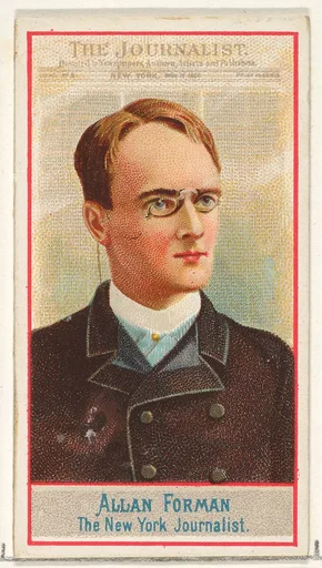 Allan Forman, The New York Journalist, from the American Editors series (N1) for Allen & Ginter Cigarettes Brands