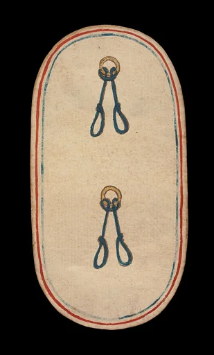 2 of Nooses, from The Cloisters Playing Cards