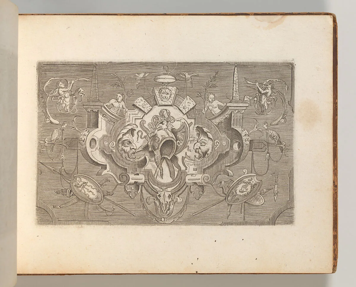 Targhe ed altri ornati di varie e capricciose invenzioni (Cartouches and other ornaments of various and capricious invention, page 2) — Jacob Floris|Carlo Losi