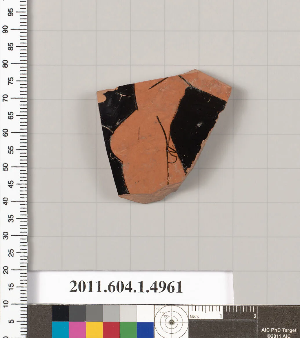 Terracotta fragment of a kylix (drinking cup) — Unknown