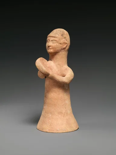 Terracotta female musician