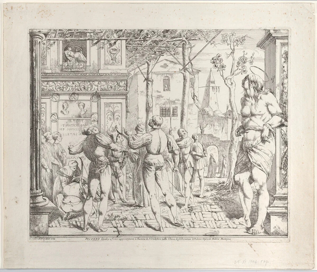 The Martyrdom of Saint Christopher, "Secondo Quadro" — Giovanni David|Andrea Mantegna