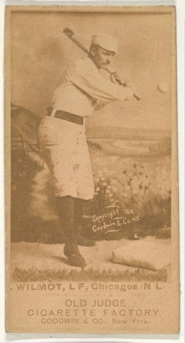 Wilmot, Left Field, Chicago, from the Old Judge series (N172) for Old Judge Cigarettes — Goodwin & Company