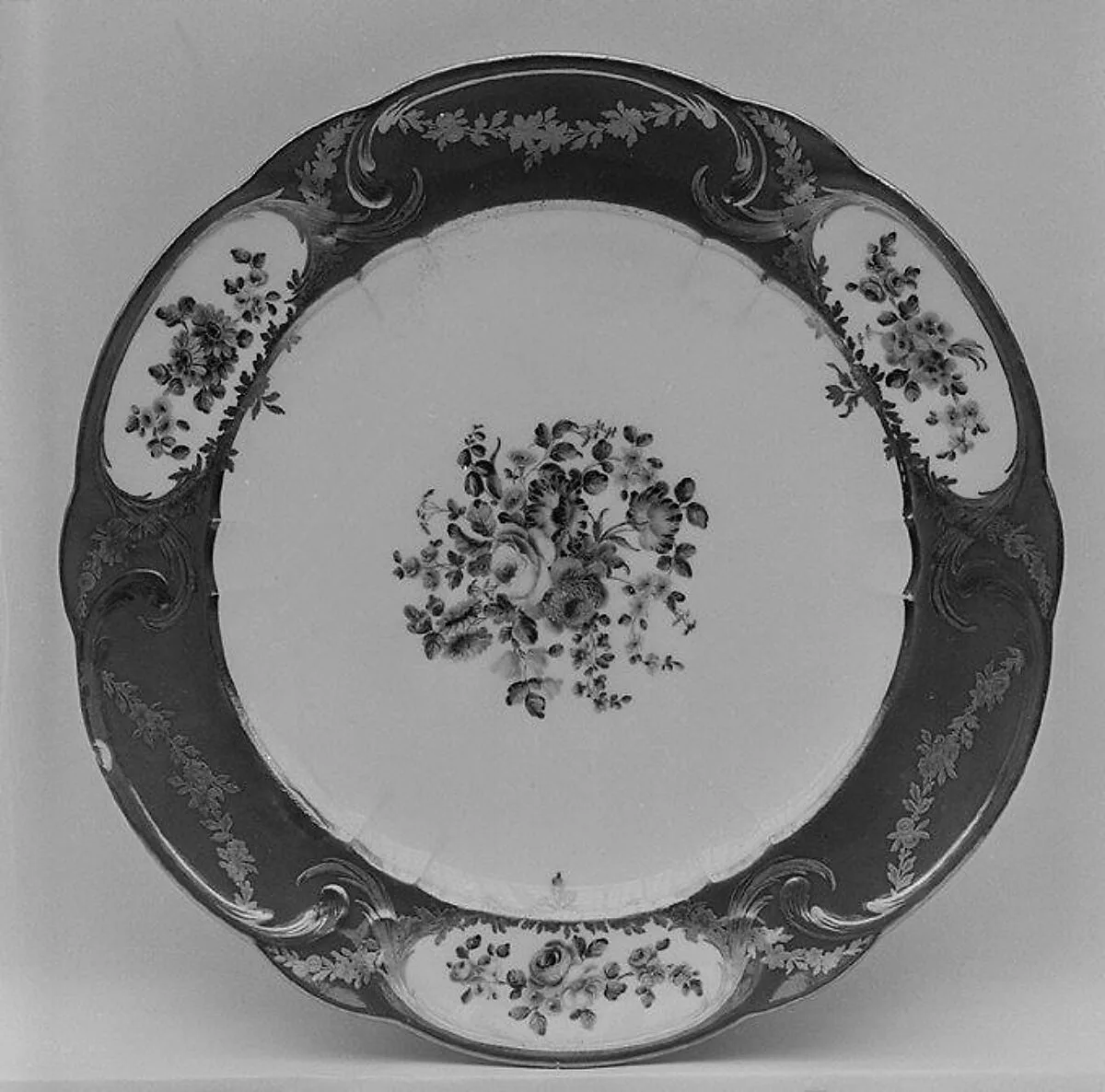 Plate (Assiette à palmes) (1 of 102) (part of a service) — Sèvres Manufactory|Guillaume Noël