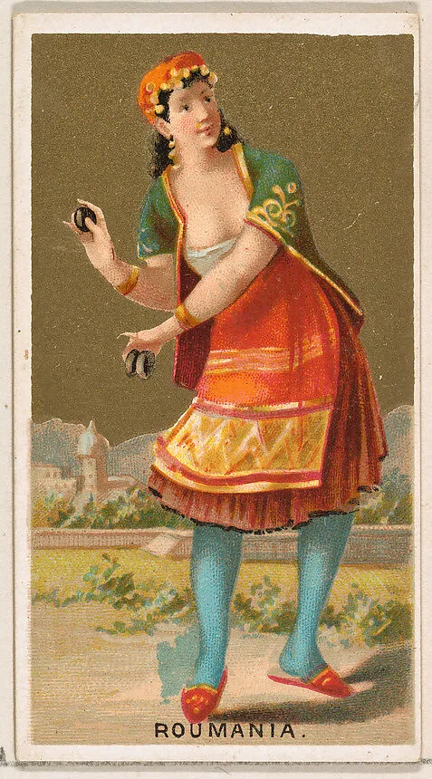 Roumania, from the Dancing Girls of the World series (N185) issued by Wm. S. Kimball & Co. — William S. Kimball & Company