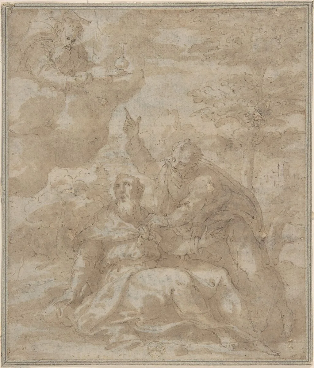 Death of a Saint — Anonymous, Italian, Roman-Bolognese, 17th century