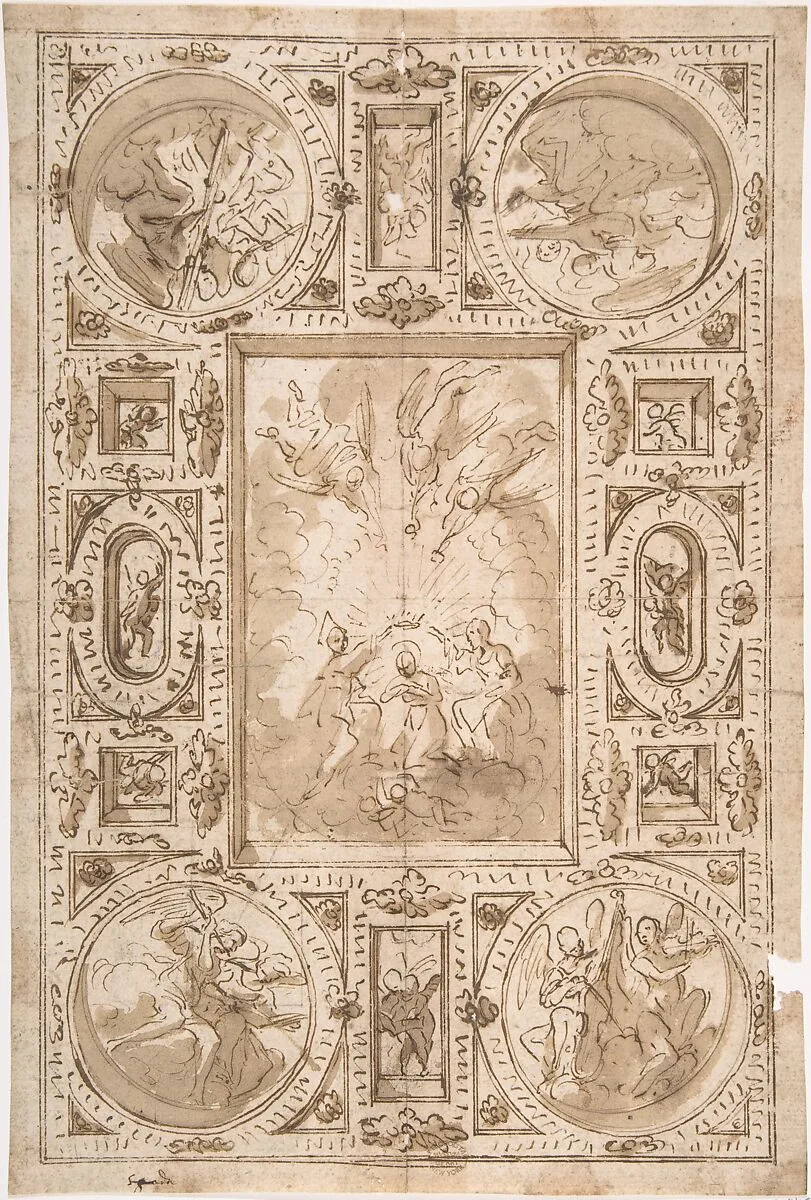 Ceiling — Anonymous, Italian, 17th century