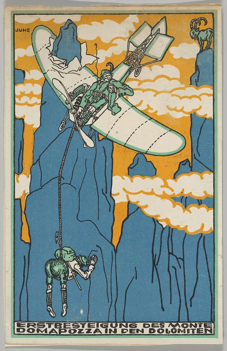 First Ascent of Monte Domapozza in the Dolomites (Erstbesteigung des Monte Domapozza in den Dolomiten) — Moriz Jung|Wiener Werkstätte